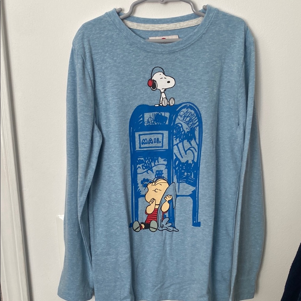 Appaman Blue Snoopy Kids Long Sleeve Shirt